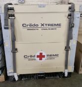 Insulated Shipping Container for chilled or frozen goods with rechargeable cold panels, 1200 x 100 x