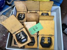 Ten Hortmann Ajustable Thread Calliper Gauges
