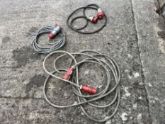 Three 3 Phase electric cable