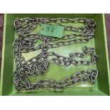 Quantity of stainless steel chain LOLER: This lot has no record of Thorough Examination. The