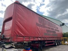 Fruehauf Ltd tri-axle Curtainside trailer, ID Mark: C144868, Serial no: H00500005088 (2004)