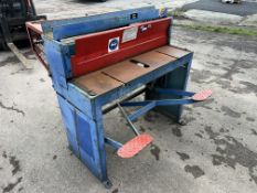 Kingsland Engineering sheet metal guillotine