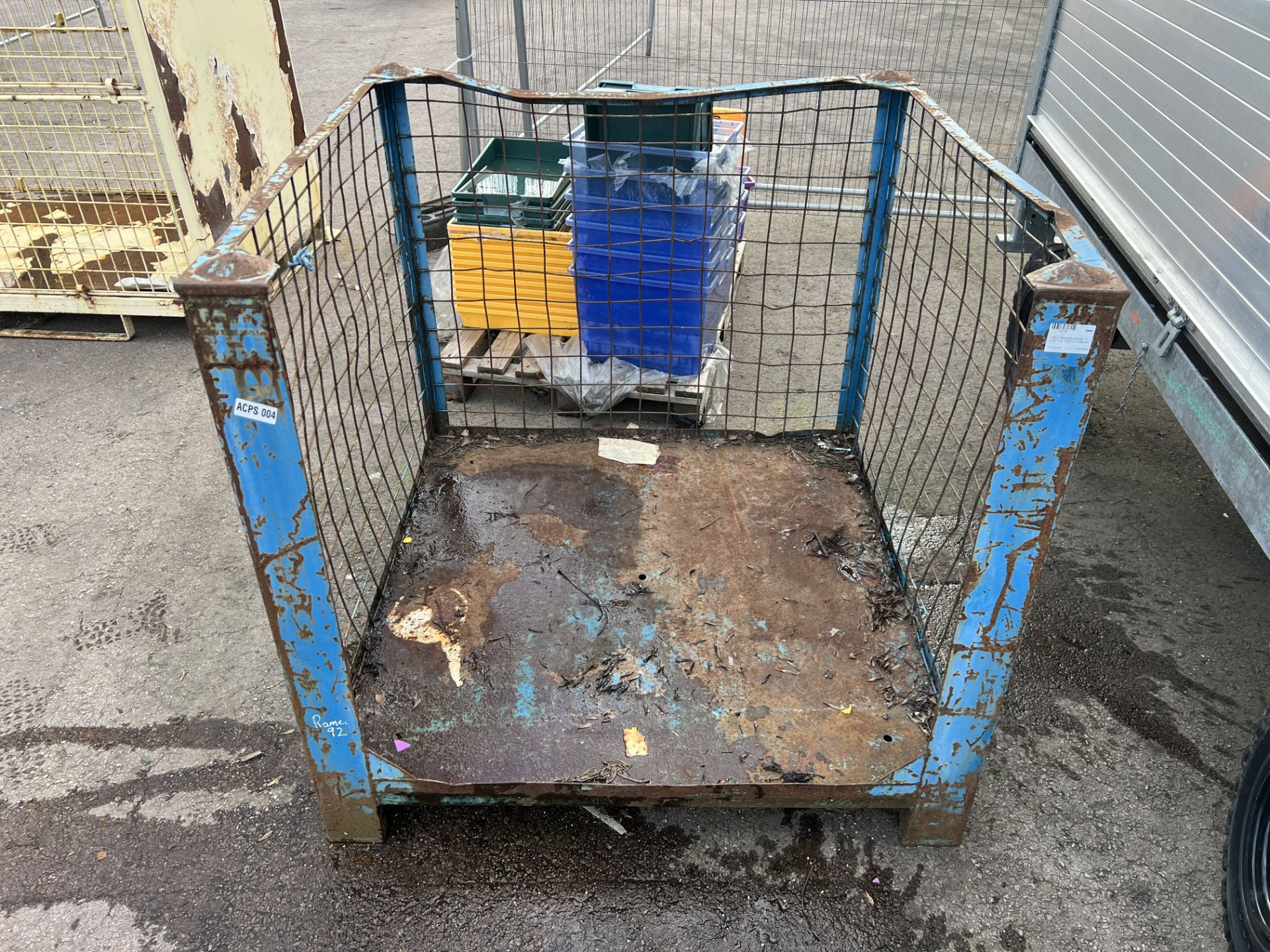 Heavy duty steel pallet stillage, 1120mm x 1120mm x H: 1080mm - Image 2 of 3