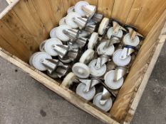 Large quantity of Tente brand Stainless steel caster Wheels, approx. 15cm dia.