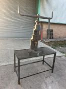 Large fly press and stand