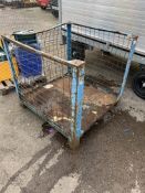 Heavy duty steel pallet stillage, 1120mm x 1120mm x H: 1080mm