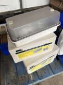 Four Newlec 100w Aluminium Based Bulkhead lights