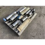 Pallet of stainless steel electric conveyor rollers