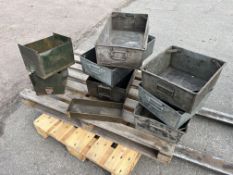 Quantity of metal Tote bins