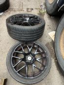 Two Volkswagen T5 Transporter Alloy wheels & Bridgestone Tyres 255/35 ZR20