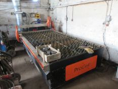 Escco Procut bridge type single head plasma cutter, serial no. 911 (2019), with Hypertherm Maxpro