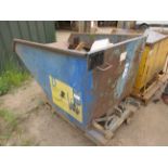 Empteezy RFS mobile forkliftable tipping skip, 1500 x 1070mm LOLER: This lot has no record of