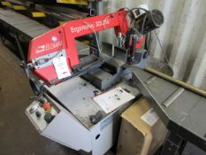 Bomar Ergonomic 320.250 DG horizontal band saw, with roller outfeed table 2.5 x 350mm, and 2 x