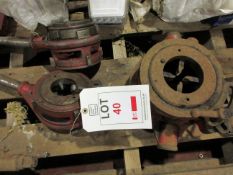 Three heavy duty threaders and jaws