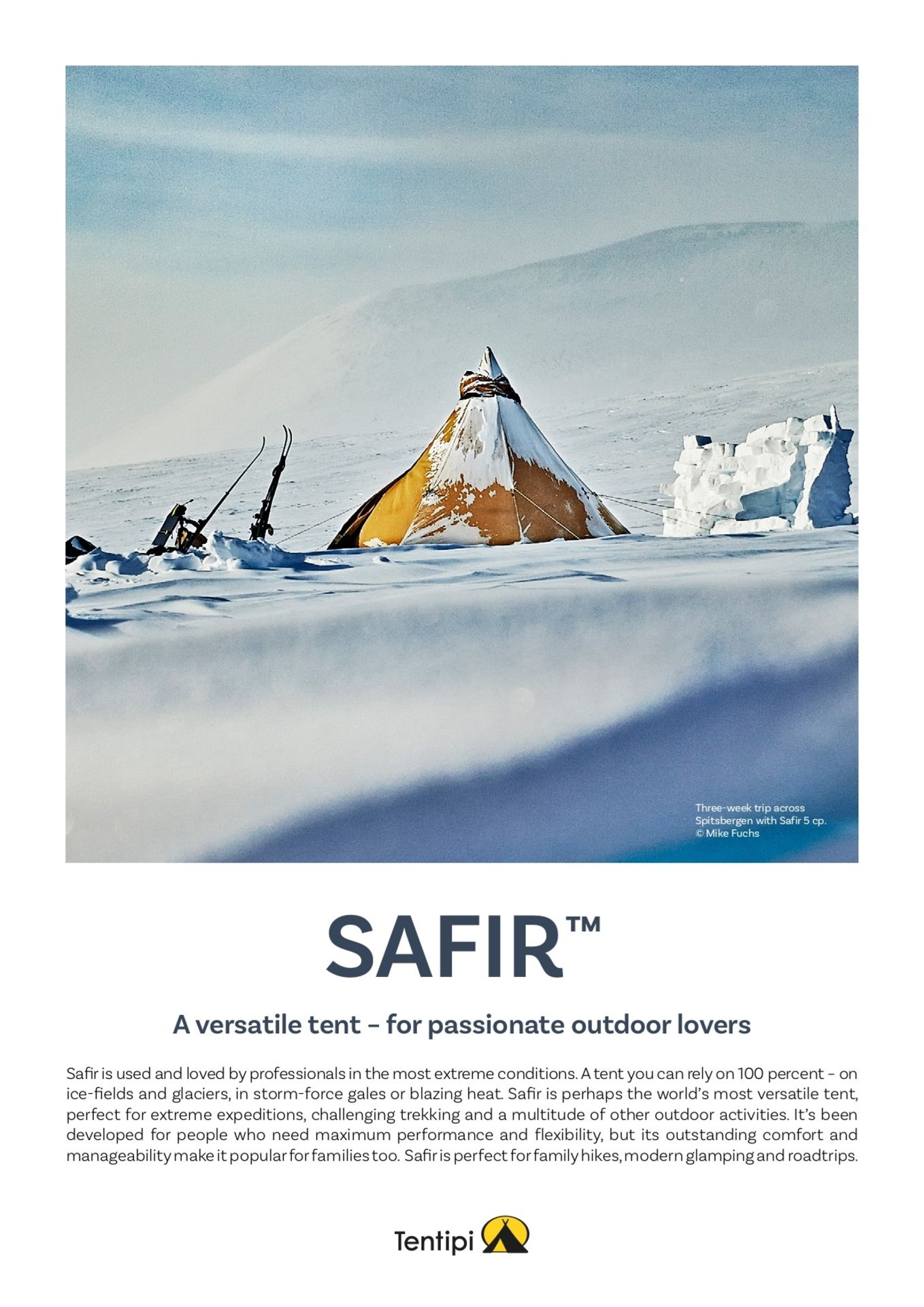 Tentipi Safir Tipi size 7 7' tent with 15' diameter woven carpet Please Note: Margin Scheme Lot: VAT - Image 6 of 10