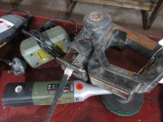 Proxxon LHW/A cordless buffer and Worx 240v cordless saw (no battery or charger)