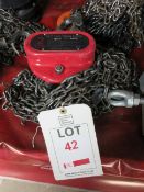 Hebel HS-T type chain block, model GB-G508327, SWL 2 tonne LOLER: This lot has no record of Thorough