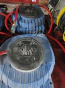 Two Clarke CAR9PC 9m retractable air hose reels