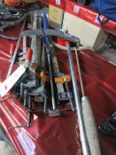 Quantity of sash clamps, manual barrel oil pump