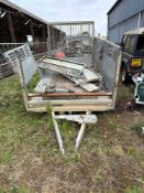 Brian James twin axle beaver tail plant trailer suitable for spare & repairs