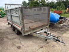 Brian James twin axle beaver tail plant trailer max capacity 2600Kg