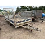 Brian James twin axle beaver tail plant trailer max capacity 3500Kg