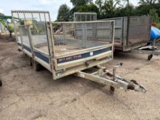 Brian James twin axle beaver tail plant trailer max capacity 3500Kg