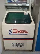 steel frame mobile welder's display cabinet