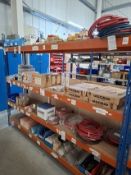 Contents of bay of racking to include various gas equipment and consumables (racking not included)