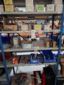 Contents of bay to include various welding studs and consumables