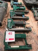 Five Omer pneumatic nailers