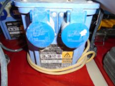 Transformer twin outlets, 3.3kva 110v-240v