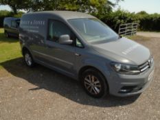 VW Caddy C20 Highline 2.0Tdi S-A panel van Registration: RA68 XZM Recorded mileage: 81,929 MOT: 04/