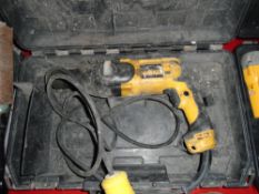 DeWalt SDS drill, 110v with case