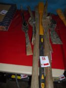 Three pick axes