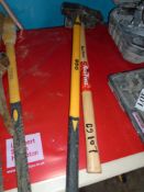 Sledge hammer and one axe