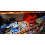 Contents of shelf to include various Winnerplay A36RST, stainless metal mate cutting discs, pallet s