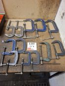 Quantity of various G clamps