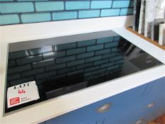 Miele stainless steel framed 3 plate integrated induction hob (7.4kw),type KM7474FR/R01, 80cm x 53cm