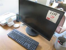 Dell PC tower, Ilyama desktop monitor, keyboard & mouse (Please note, this LOT is located at: 24A