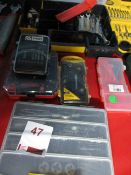 Assorted hand tools including spanners, allen keys, drill bits, part ratchet set, taps & dies etc