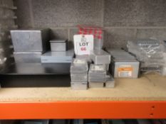 Quantity metal electrical enclosers and heat sinks