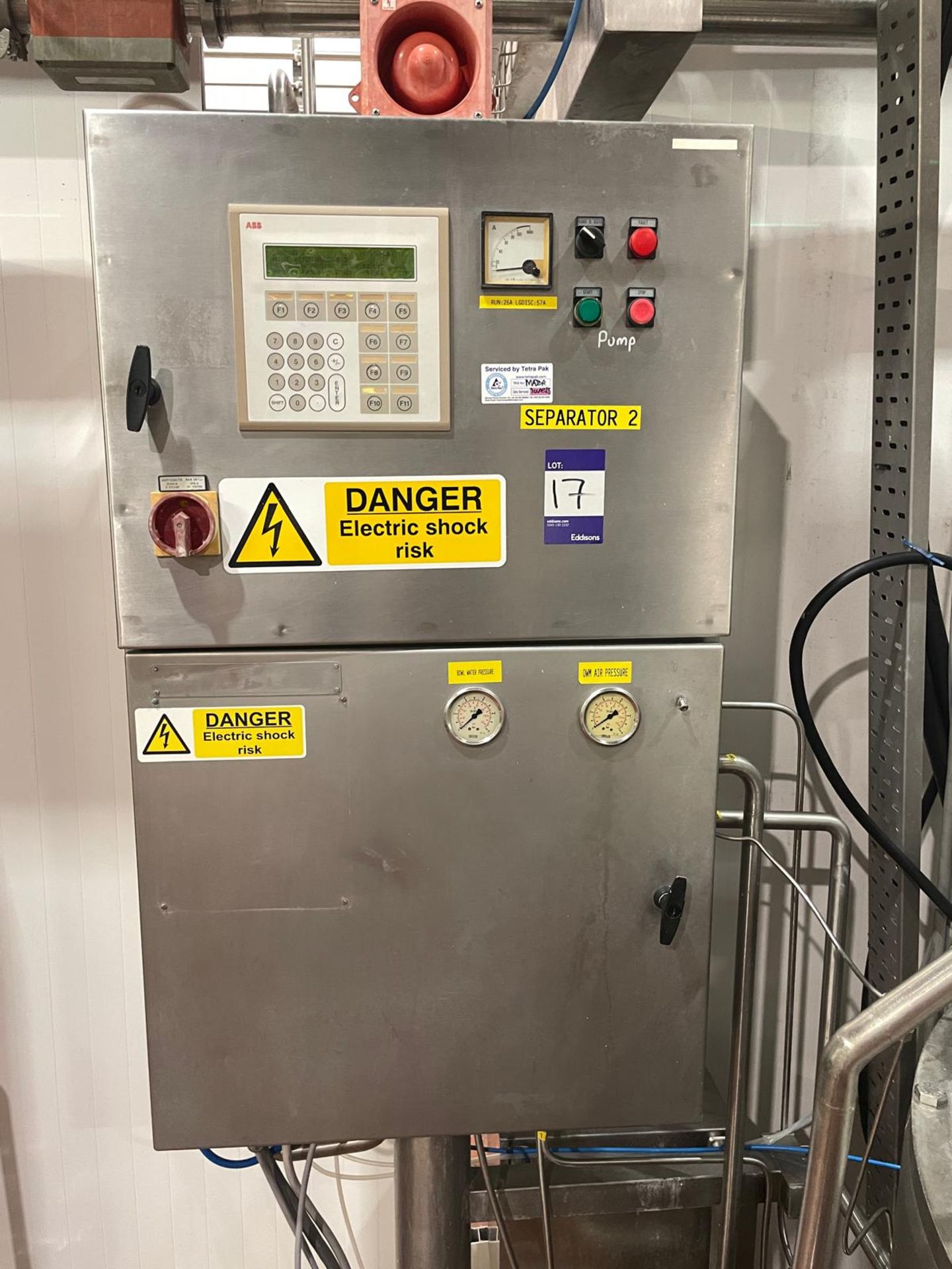Alfa Laval Tetra Pak Whey Separator. No 2. HMRPX 4032790 P2, YOM 1980. 25,000 Ltrs per hrFully func - Image 5 of 11