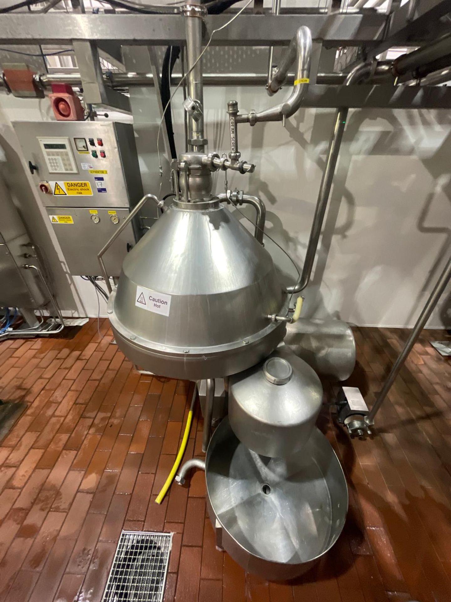 Alfa Laval Tetra Pak Whey Separator. No 2. HMRPX 4032790 P2, YOM 1980. 25,000 Ltrs per hrFully func - Image 6 of 11