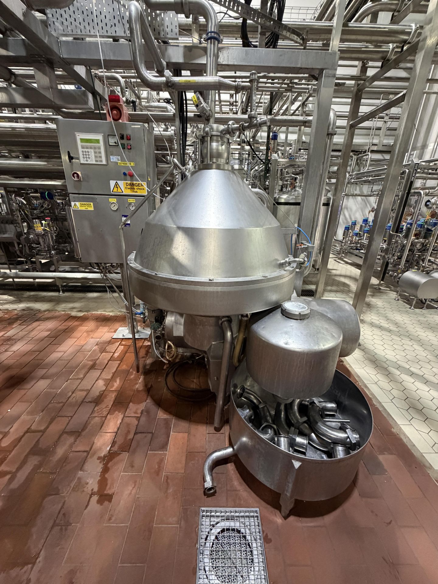 Alfa Laval Tetra Pak Whey Separator. No 3. HMRPX 4032791 P3, YOM 1980. 25,000 Ltrs per hr, Function - Image 6 of 7
