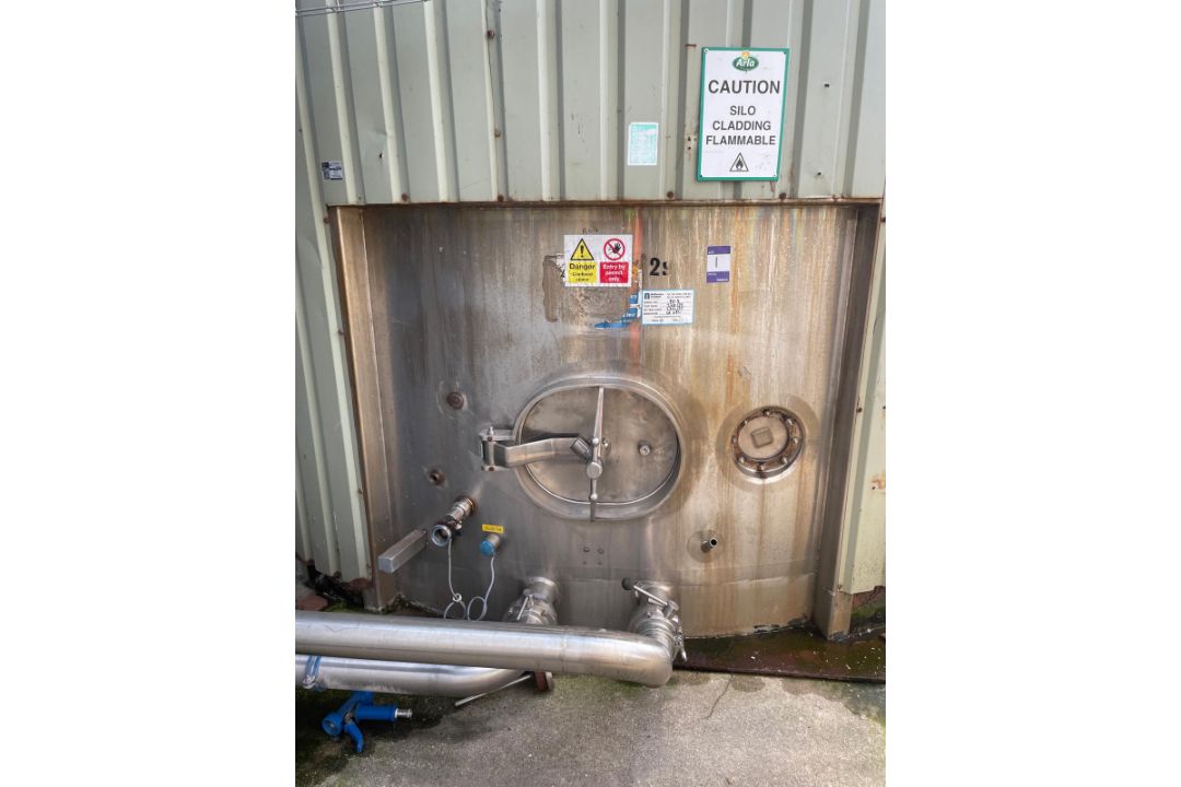 200,000 Ltr SS Silo (Ro Silo 4), no agitation, used for water storage, 4 x 16m, 10 Tonne, Insulated. - Image 6 of 6