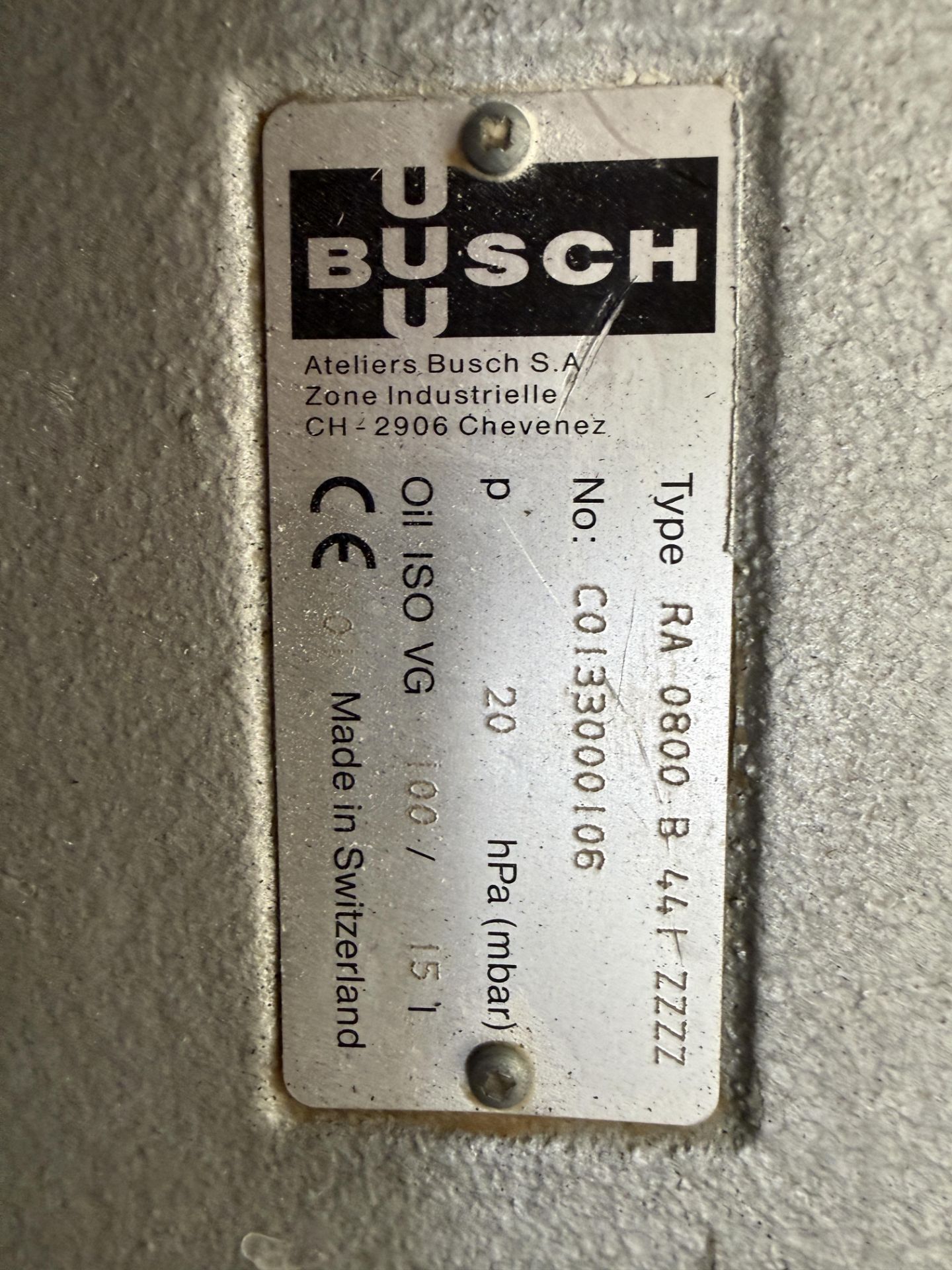 Busch Vacuum Pump - Image 6 of 6