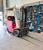 Lansing FOER15.1 1.6 PFL battery forklift truck with chloride charger, mast closed, height 2160, max