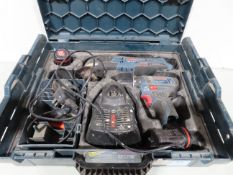 Bosch GOP 70.8 V-LI & GSR 10, 8-2-LI power tools- with charger and 2x batteries- working
