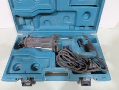 Makita JR3050T reciprocating saw- 240V- working